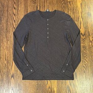 John Varvatos Linen Henley Shirt BRAND NEW (no tags)